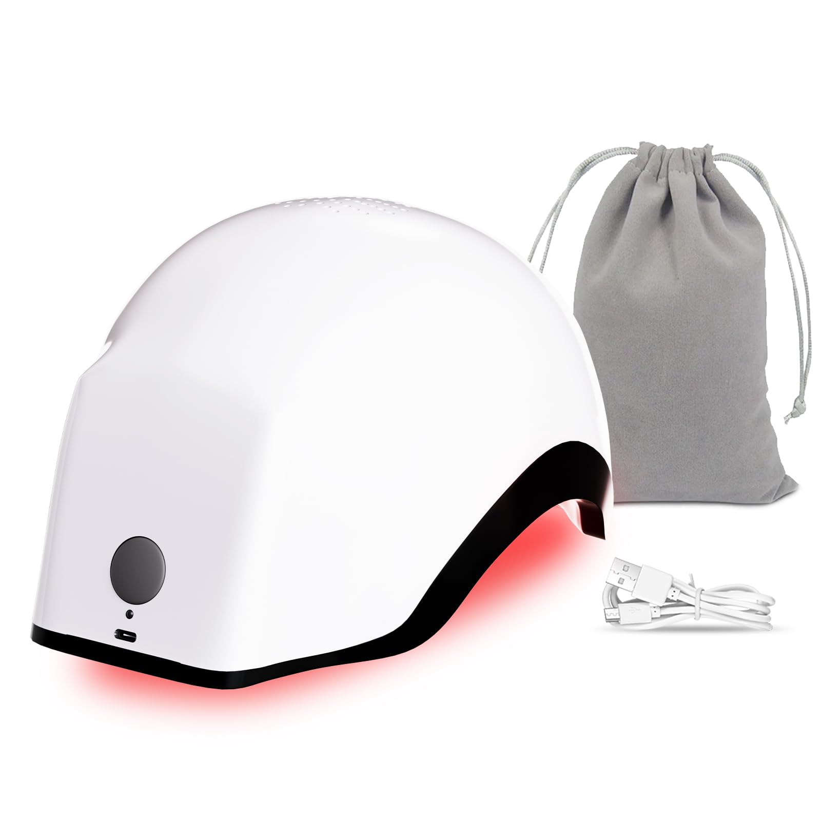 OVEKPA red light therapy helmet provides targeted scalp coverage for convenient at-home use.
