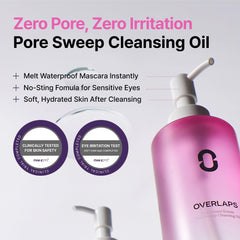 Overlaps Pink Desert Ectoin Cleansing Oil pump action for easy dispensing