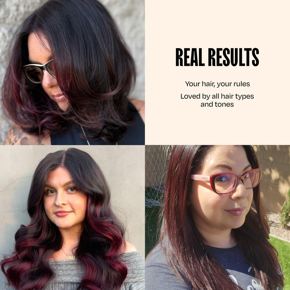 oVertone Cherry Chestnut nourishing oils enhance moisture during color