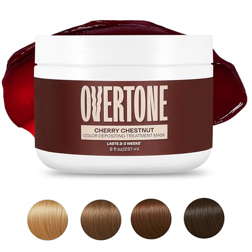 oVertone Cherry Chestnut jar-packaging ready for color deposit and conditioning
