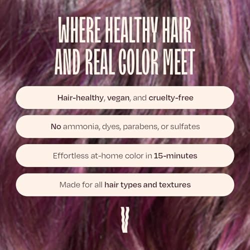 oVertone color-depositing conditioner jar with creamy texture for luminous hair.