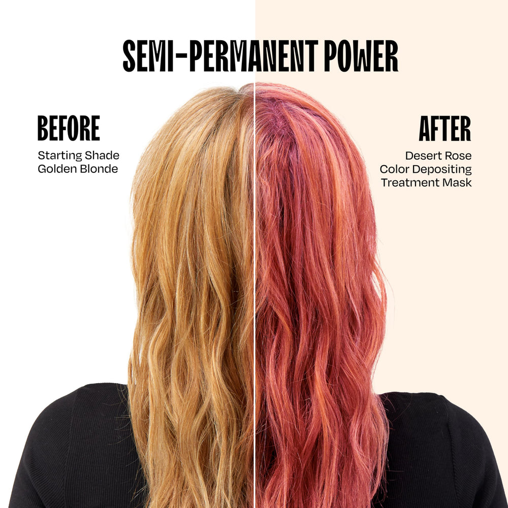 Overtone Desert Rose application closeup highlights smoothing moisture from shea and coconut oils