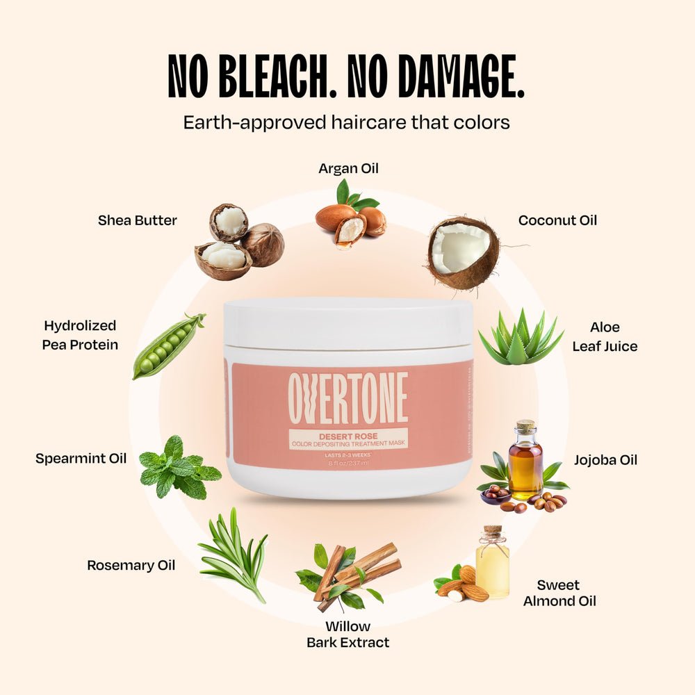 Overtone Desert Rose vegan cruelty-free label on packaging