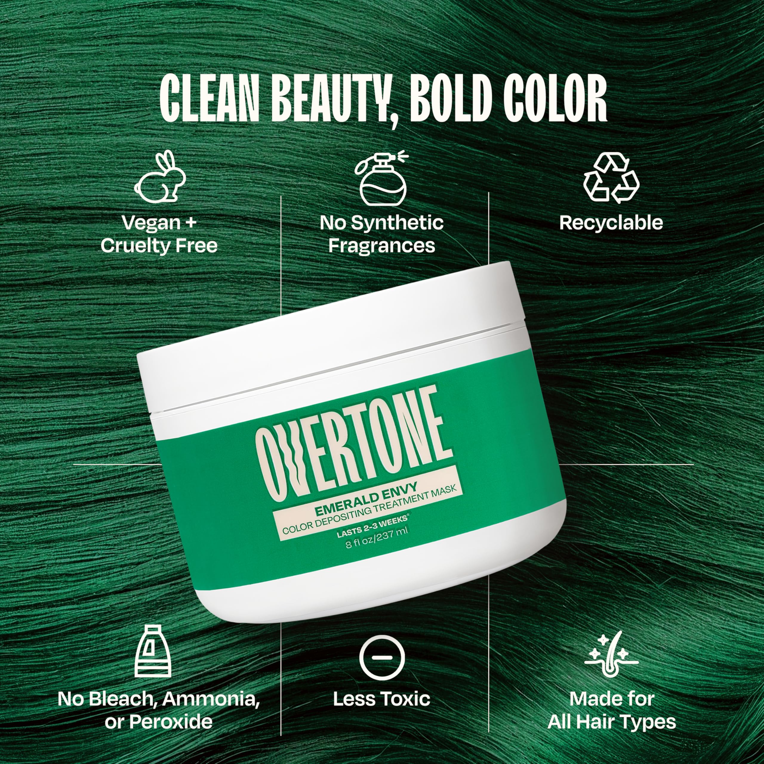 Shiny, healthy-looking strands after use suggest color deposit