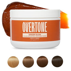 Overtone Ginger Glow being applied to dry hair for quick color deposit