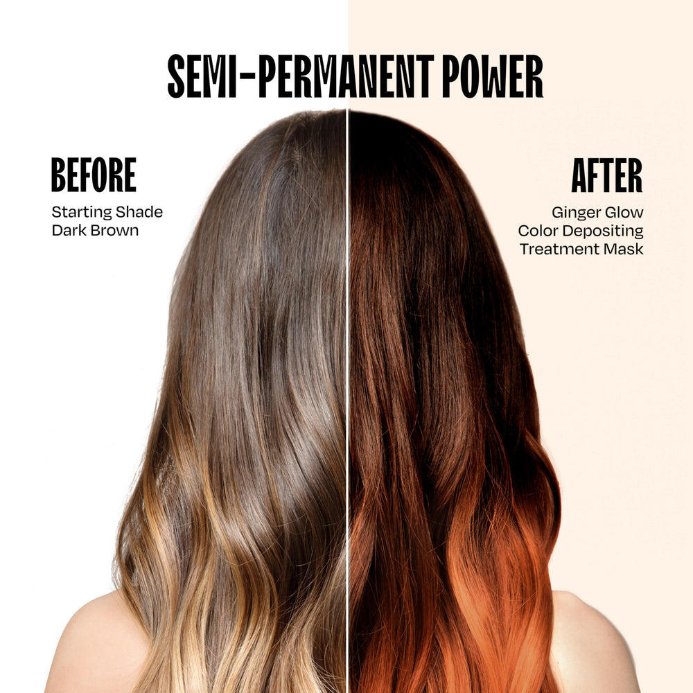 Overtone Ginger Glow works across color-treated and natural hair textures