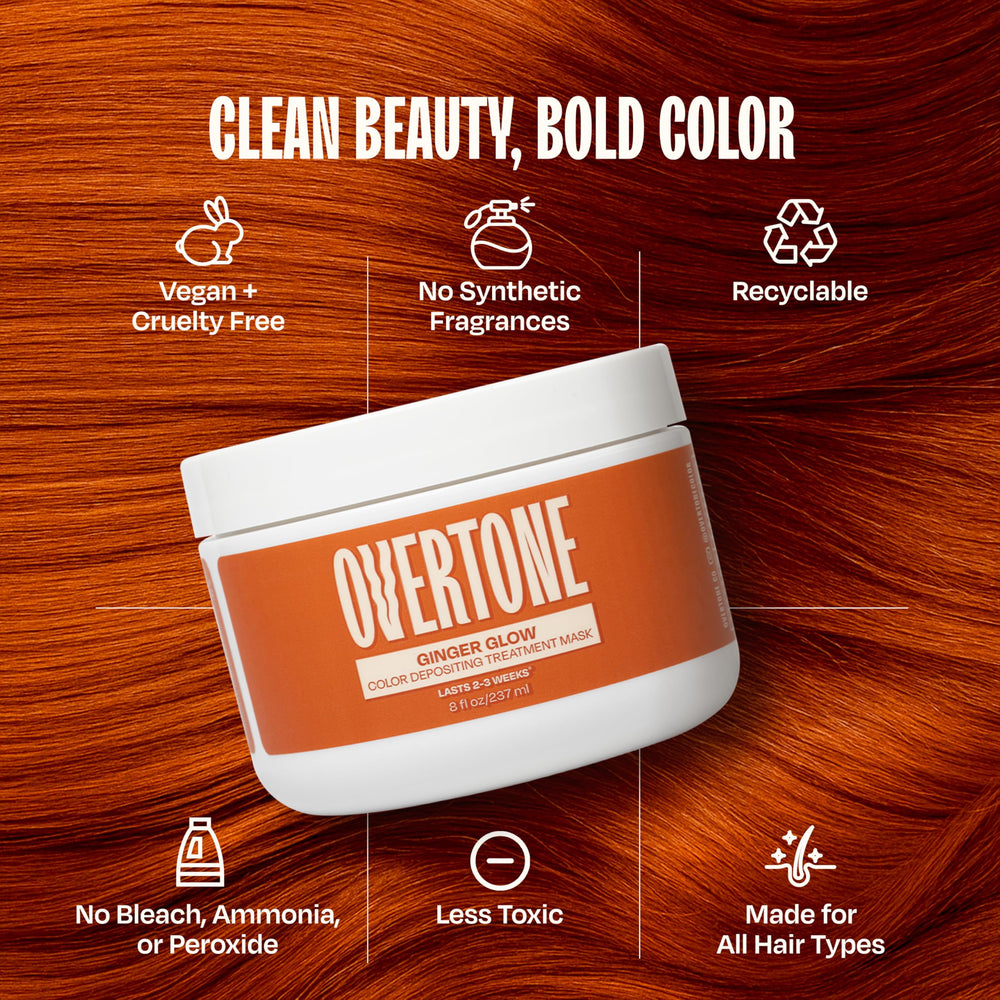 Ginger Glow color lasts 3–5 weeks with proper care