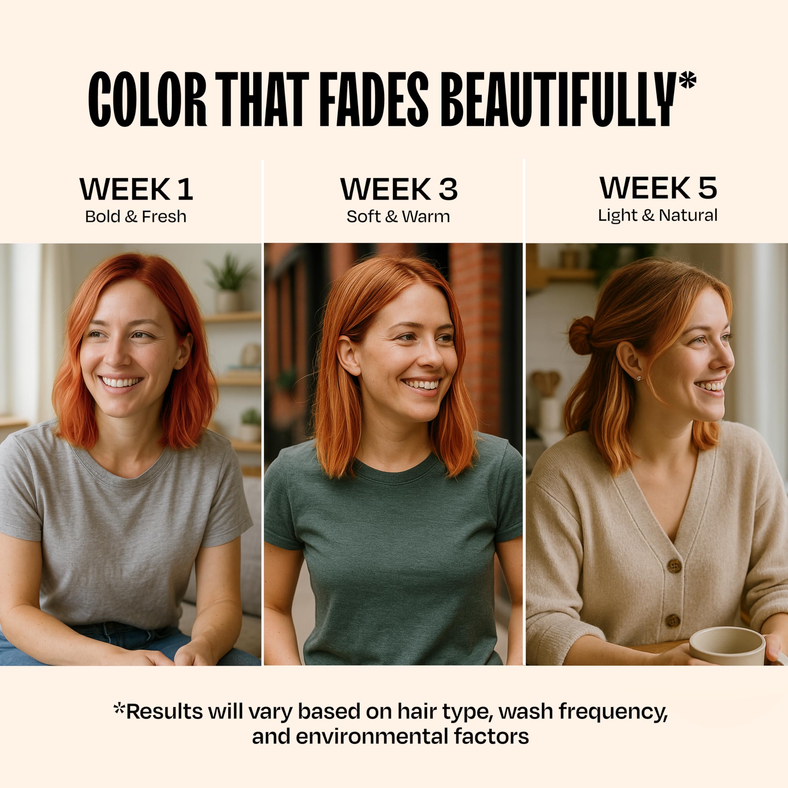 Cruelty-free vegan hair color care from Overtone Ginger Glow