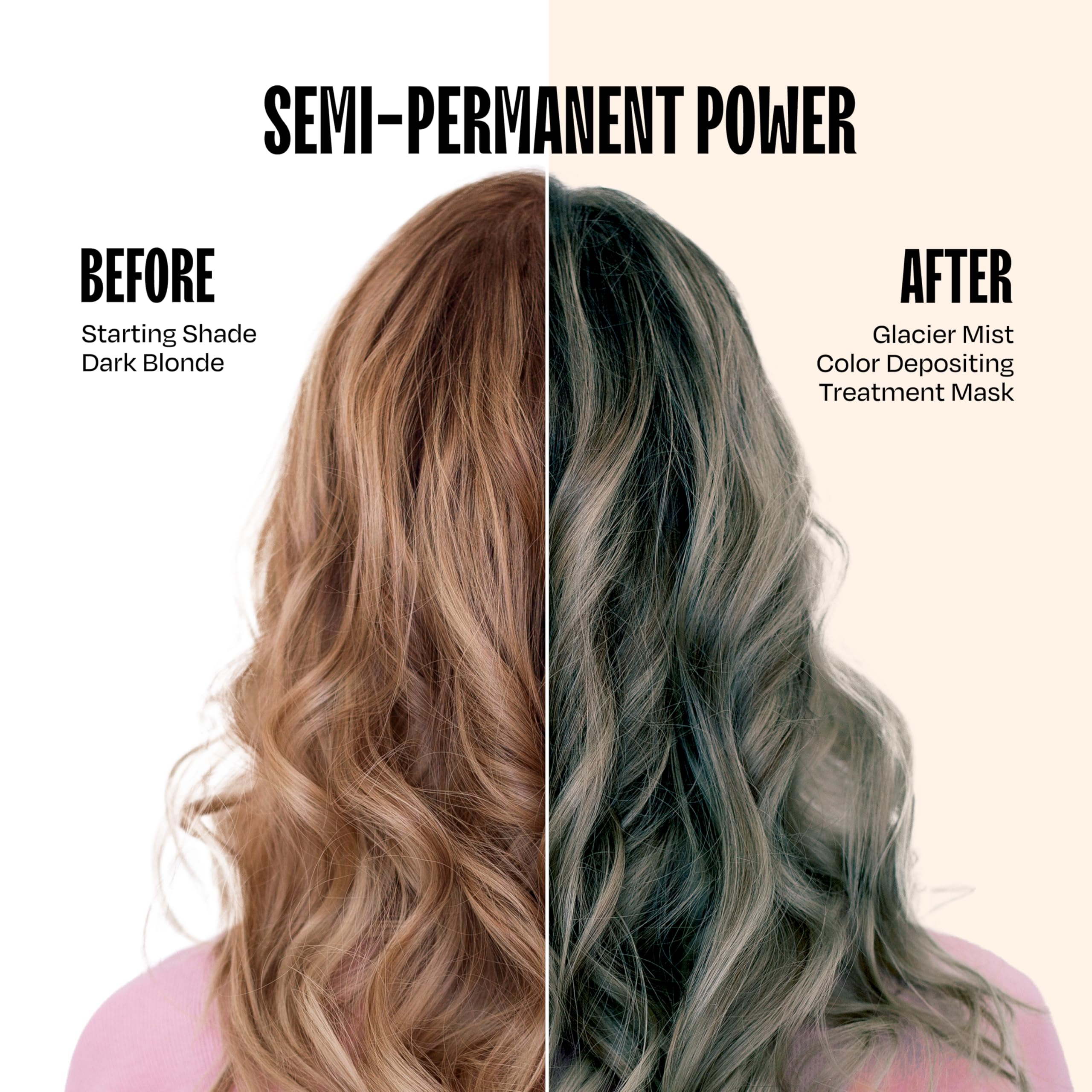 Overtone Glacier Mist results hint at damage-free vibrant color with shine.