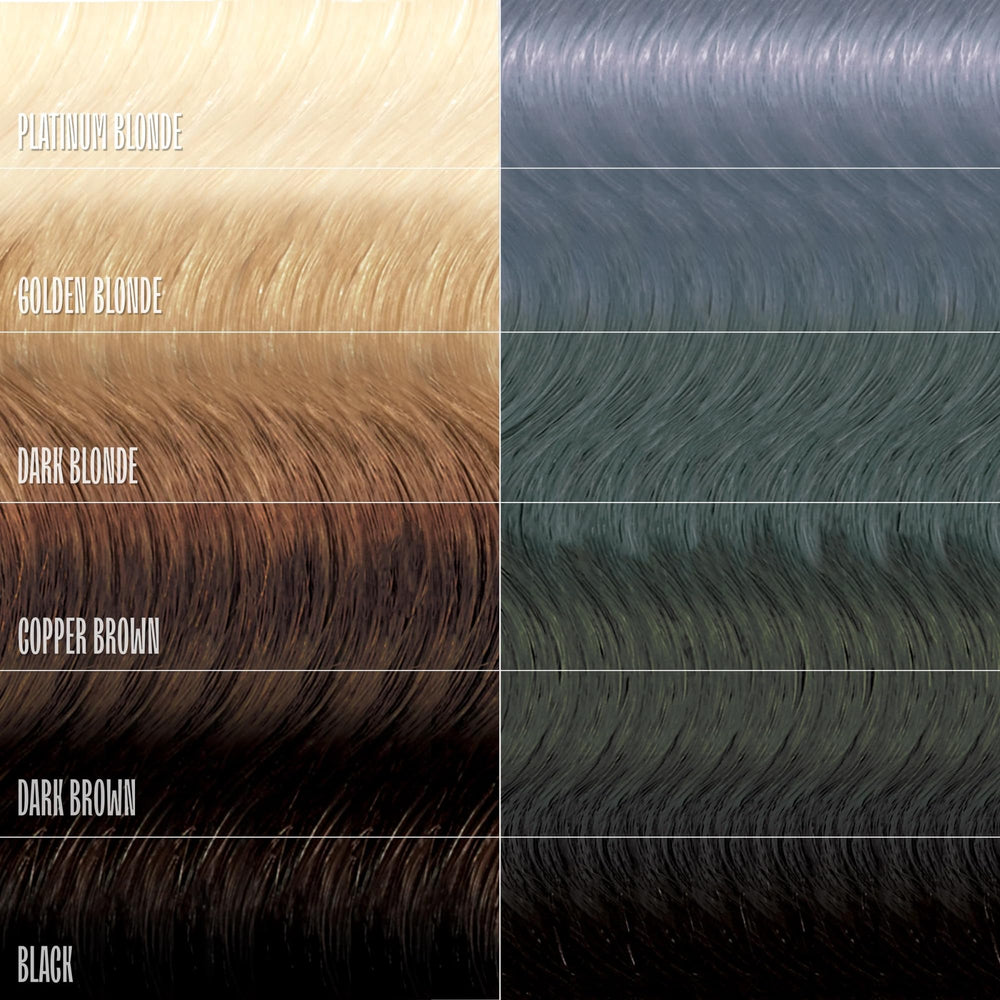 Overtone Glacier Mist dye deposit graphic suggests quick 10–15 minute at-home treatment.