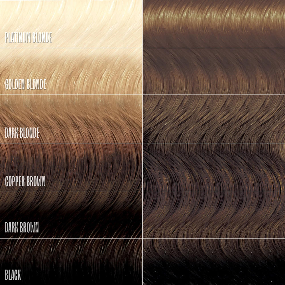 Overtone Golden Brown before-and-after contrast highlights depth on brown base