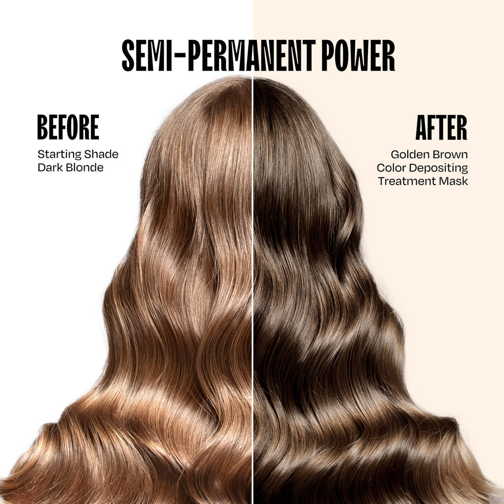 Overtone Golden Brown creamy texture ready to apply evenly
