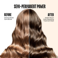 Overtone Golden Brown creamy texture ready to apply evenly