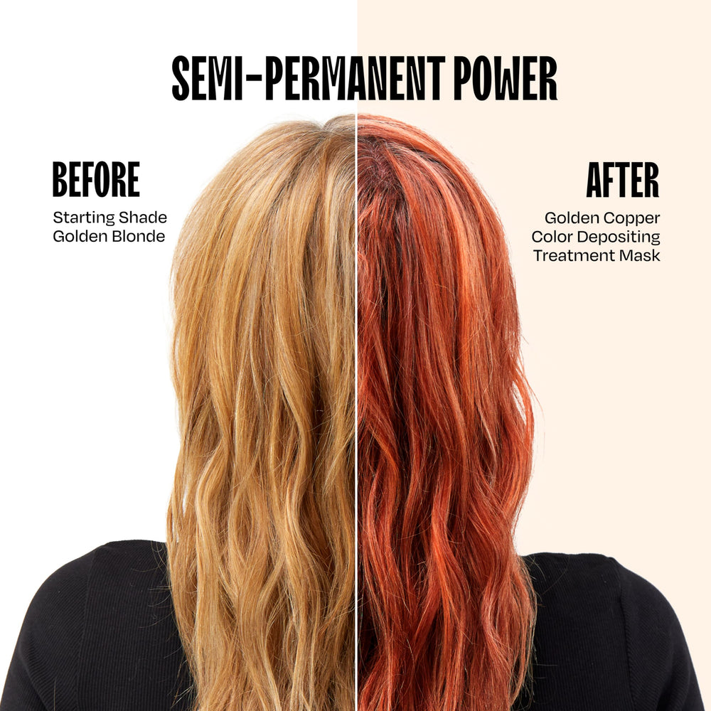 Overtone hair-color-deposit closeup highlights fade-resistant pigment for lasting shade.