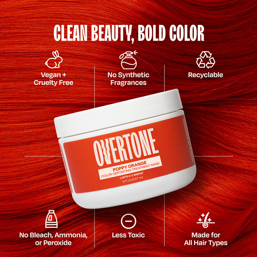 Overtone hair texture closeup demonstrates blend capability across straight, wavy, and curly hair
