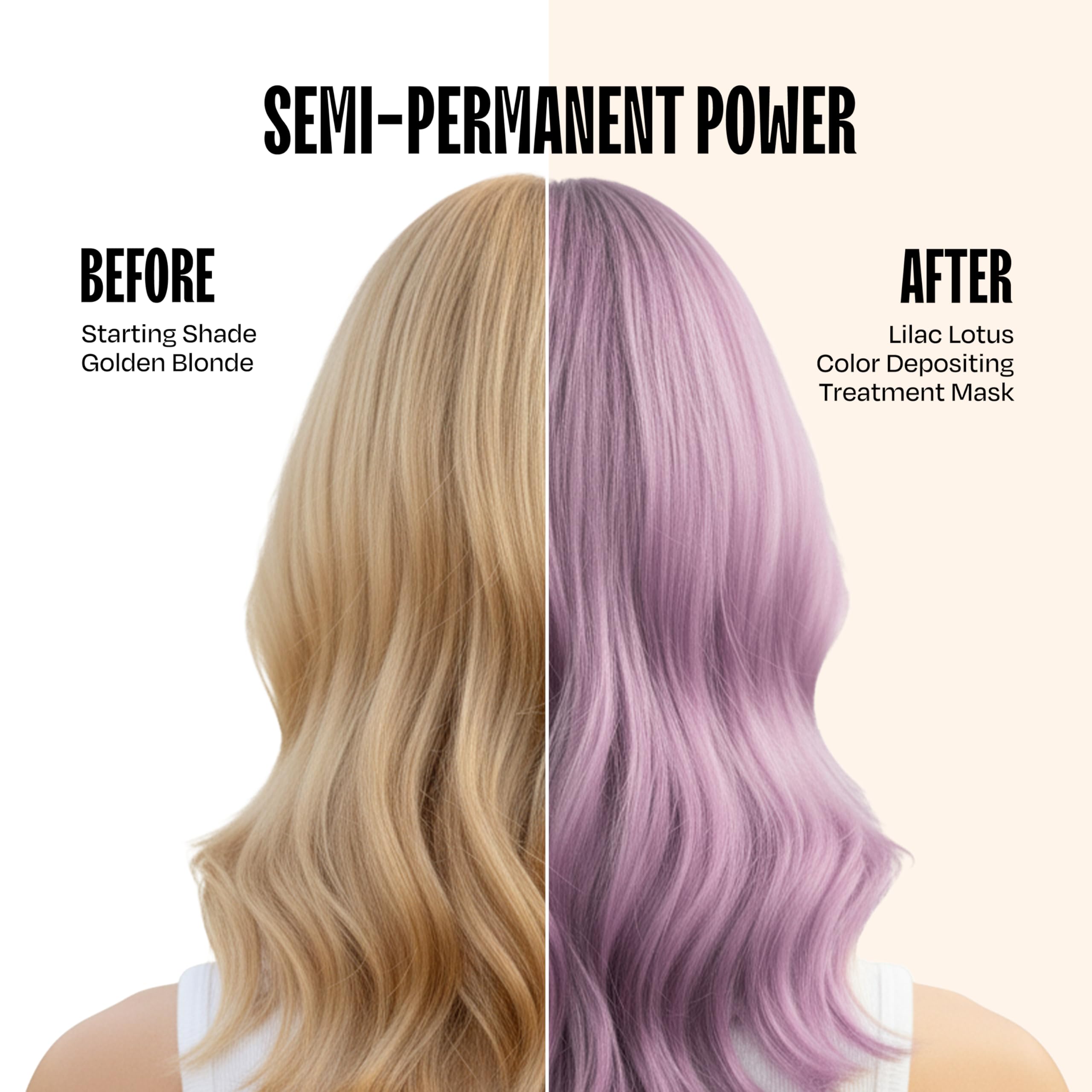 Mask texture from Overtone Lilac Lotus highlights hydrating formula