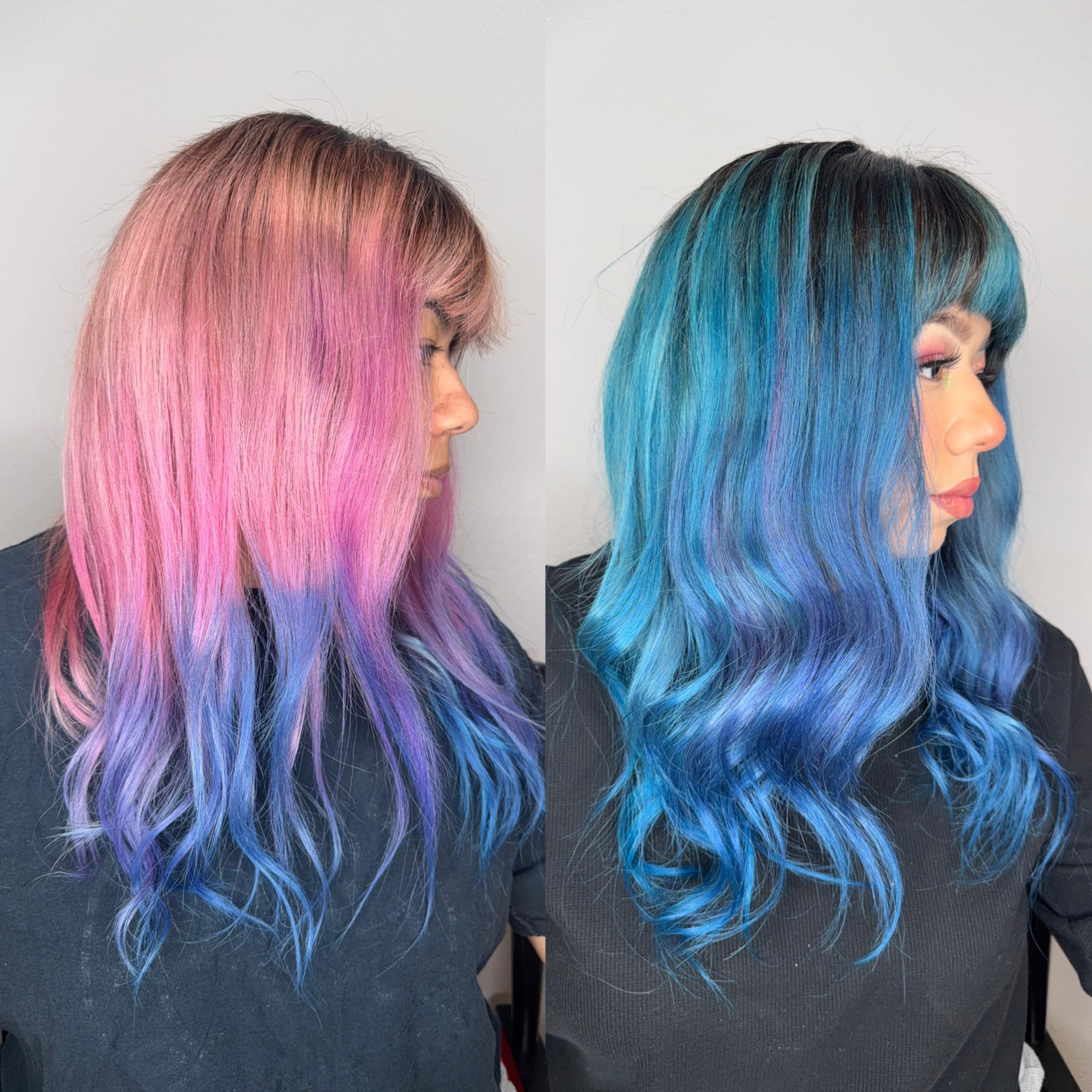 Overtone Midnight Teal salon-like finish in the mirror glow
