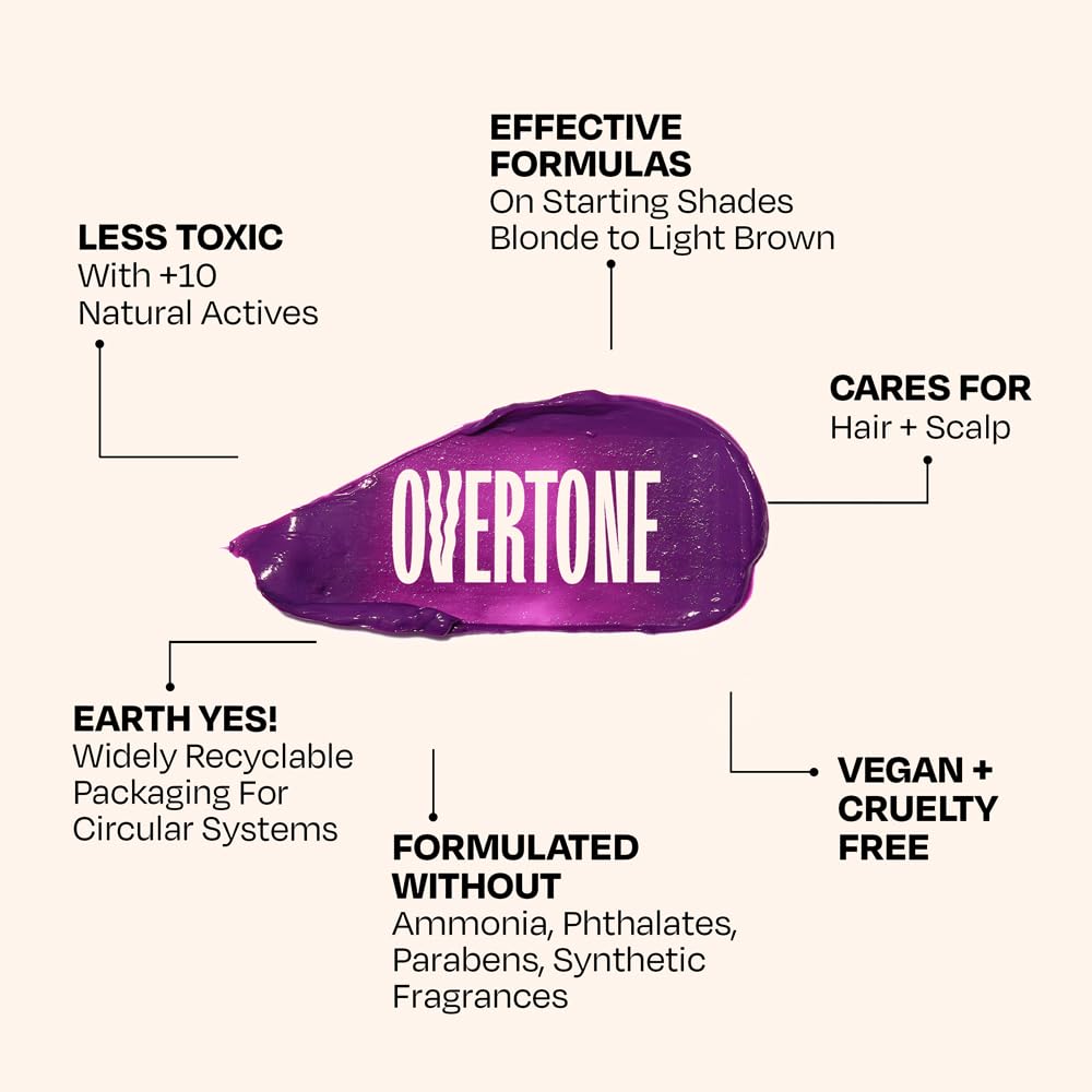 oVertone pastel shades perform best on light hair swatches.