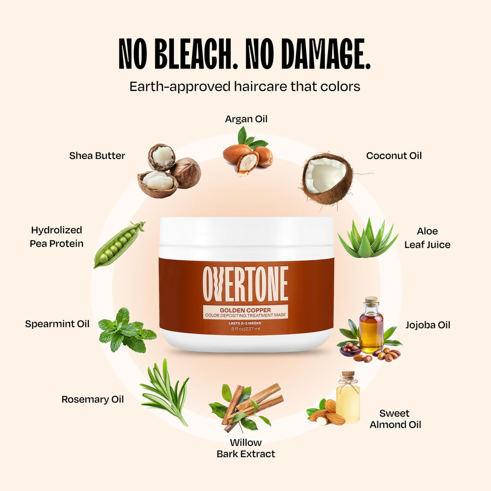 Overtone pastel-to-vibrant shade guidance shows easy at-home color.