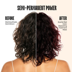 Applying Overtone on dry hair shows quick color activation