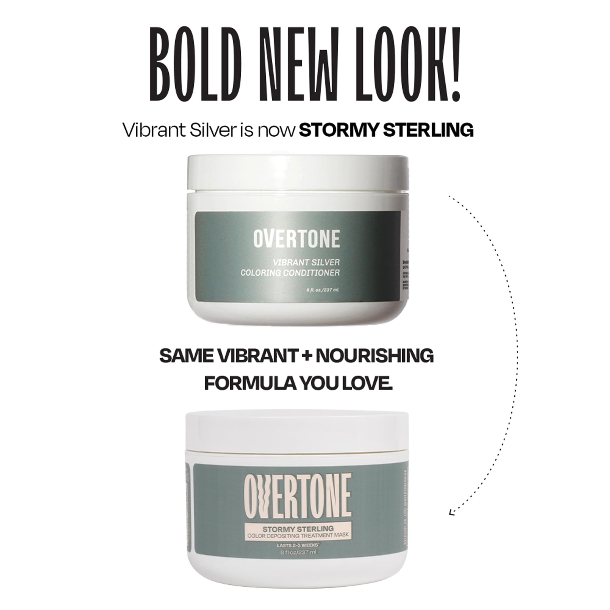 Overtone Stormy Sterling ten-to-fifteen-minutes treatment fits into busy routines.