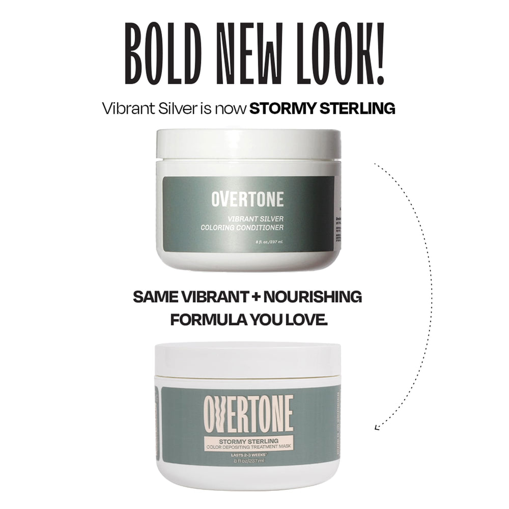 Overtone Stormy Sterling ten-to-fifteen-minutes treatment fits into busy routines.