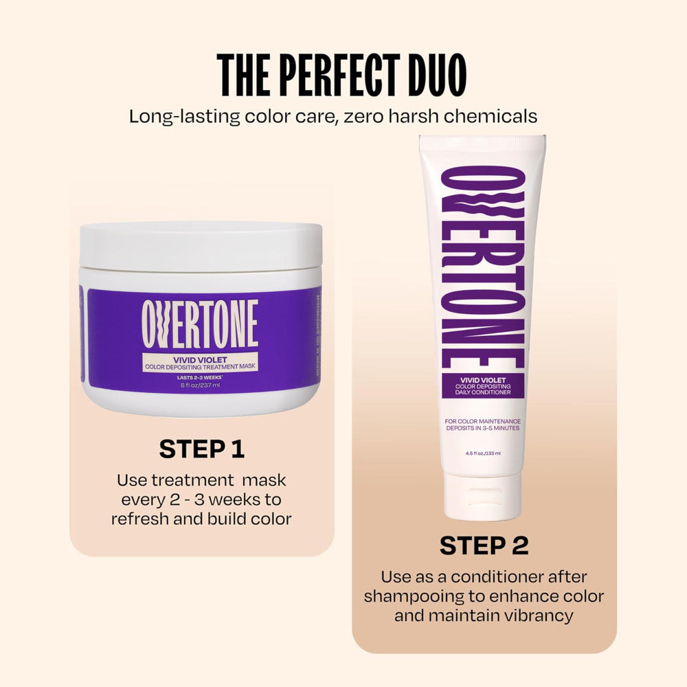 oVertone Vivid Violet apply after shampoo for 3-5 minutes