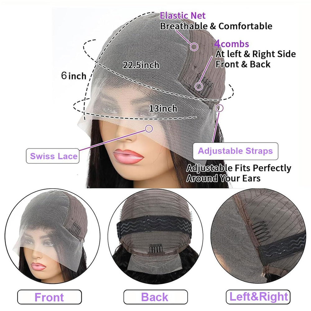 OVKVM glueless wig design allows easy wear without glue.