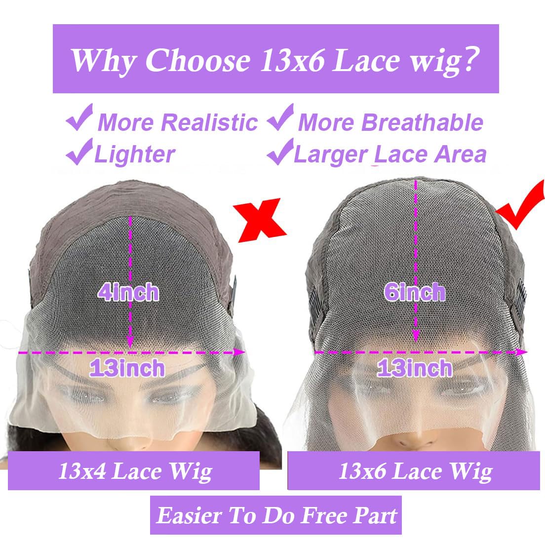 OVKVM pre-plucked baby hair wig offers a ready-to-wear natural hairline.