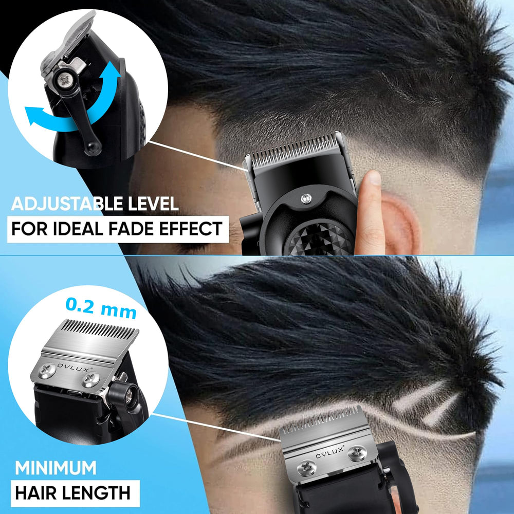 OVLux pro barber straight edge razor included for sharp edging
