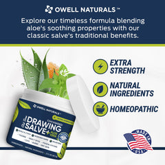 OWELL Naturals Drawing Salve on bikini line showing discreet, non-staining use.