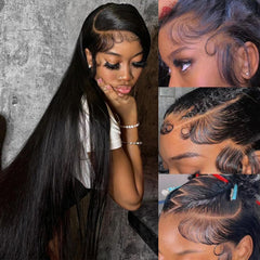 OWNROSE lace-front wig HD transparent lace blending with skin tone