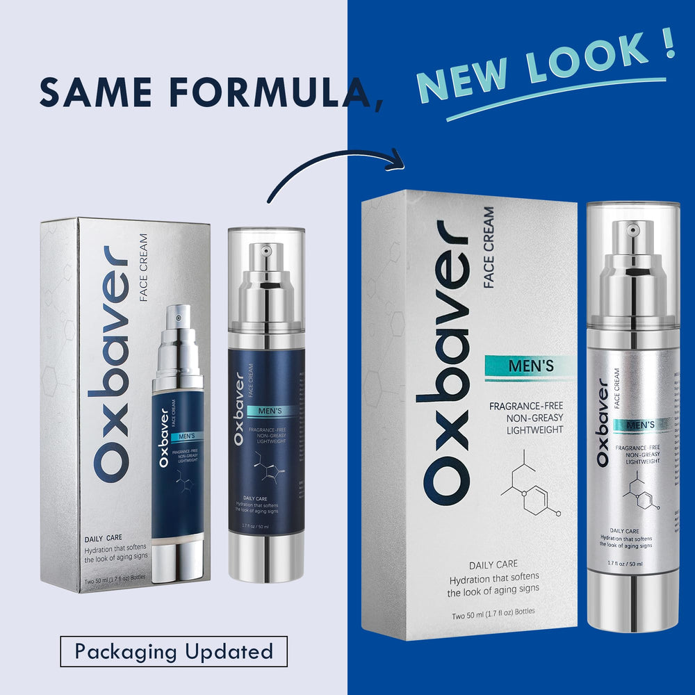 Oxbraver face cream men collagen-retinol for improved skin texture and hydration