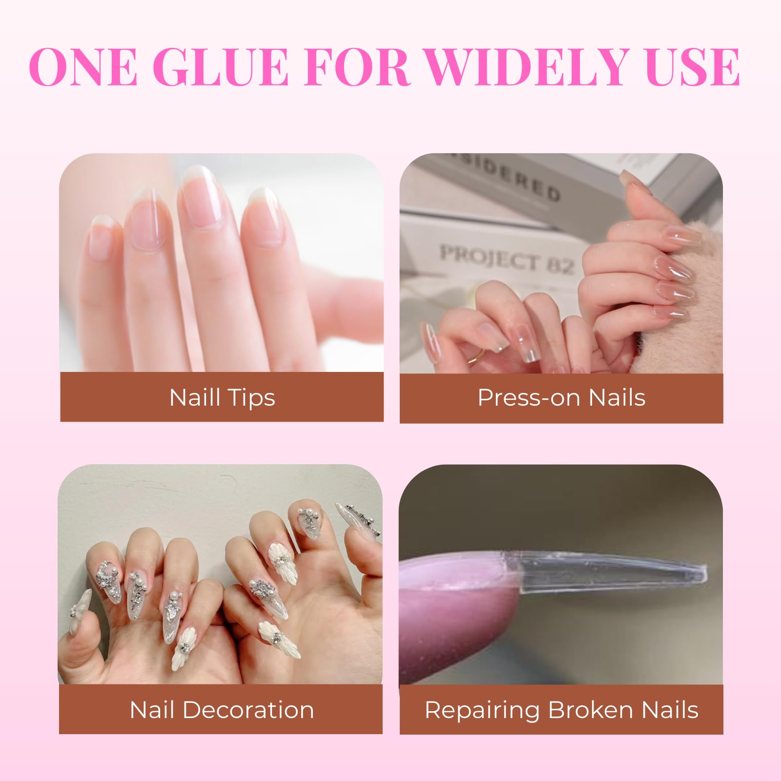OXIZONA nail glue packaging showing 12pcs in the set.