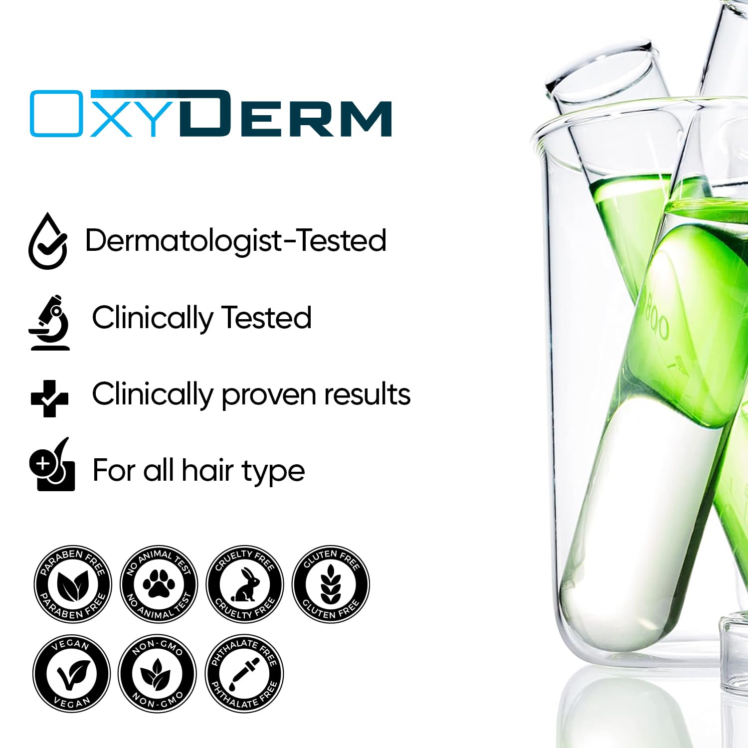 OxyDerm Acne Treatment Pads use-scene with clean, refreshed skin.