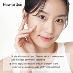 OxygenCeuticals 360 Eye Perfection Duo in use demonstrates gentle application for targeted eye care.