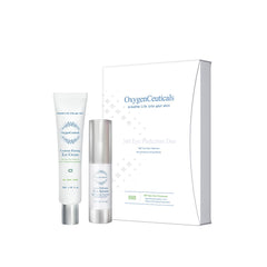 OxygenCeuticals 360 Eye Perfection Duo packaging showcases premium eye care for the delicate area.