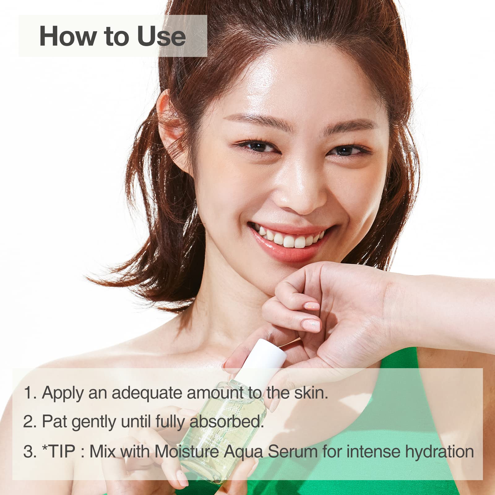 OxygenCeuticals Acell-300 Fluid on hand shows quick-absorbing hydration.
