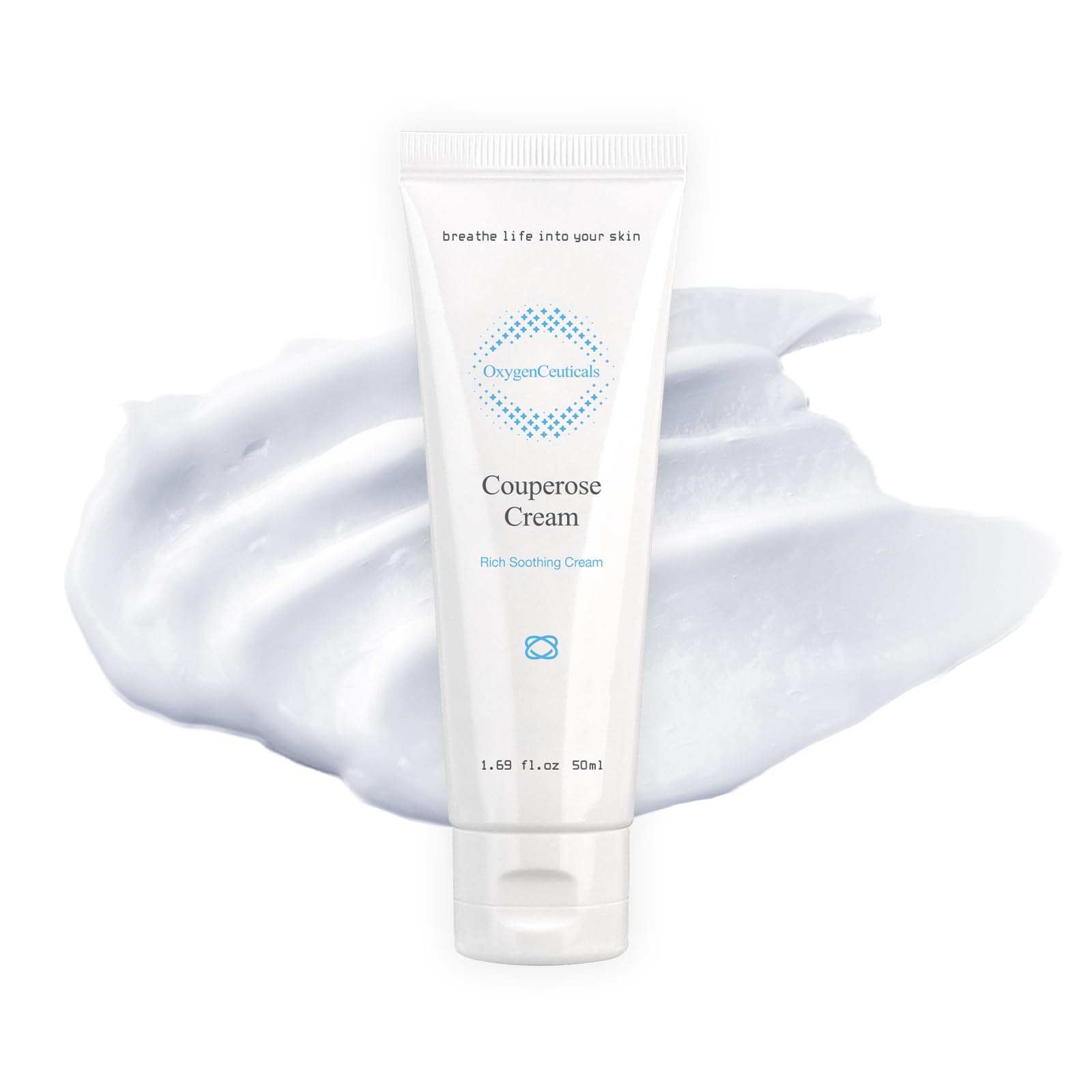OxygenCeuticals Couperose Cream tube offering soothing daily comfort for sensitive, redness-prone skin.