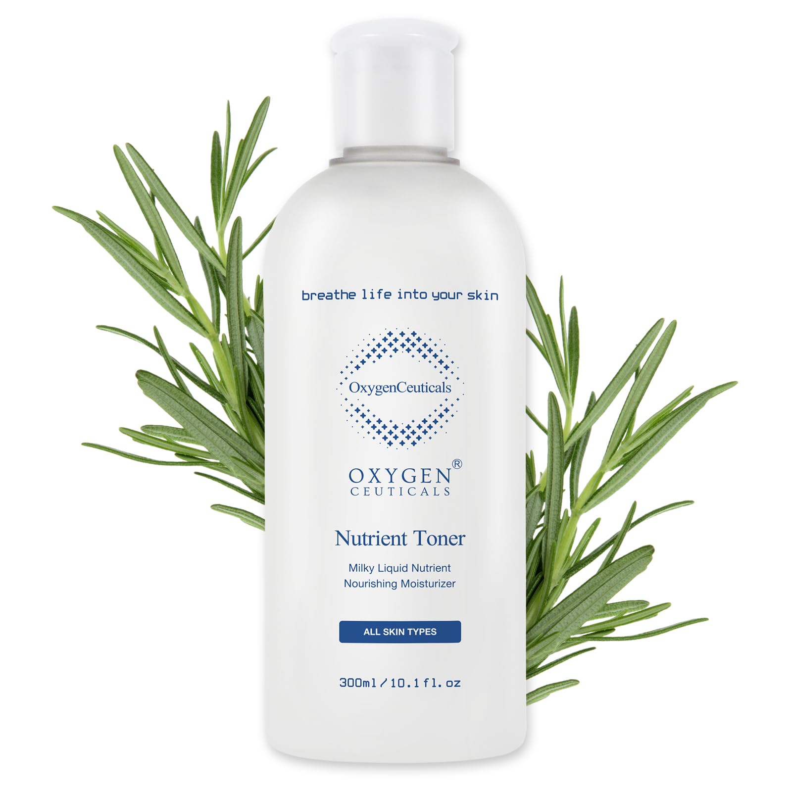 OxygenCeuticals Nutrient Toner bottle, ready for application and hydration