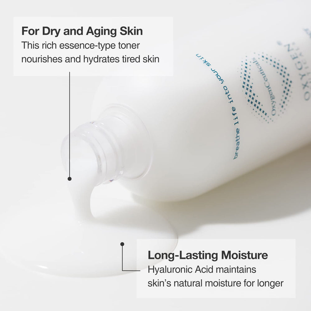 Close-up of the essence-like texture of OxygenCeuticals toner