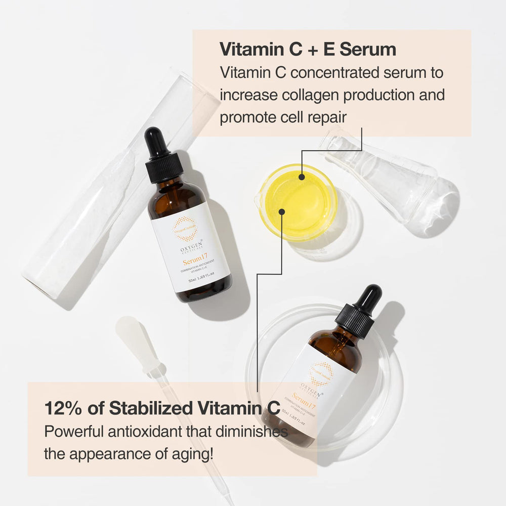 OxygenCeuticals Serum 12 bottle cap close-up, premium packaging and gentle formula.