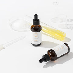 OxygenCeuticals Serum 12 label detail, highlights 12% vitamin C and vitamin E.