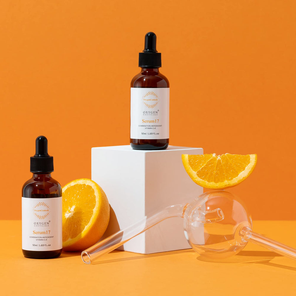 OxygenCeuticals Serum 17 application routine in daily skincare