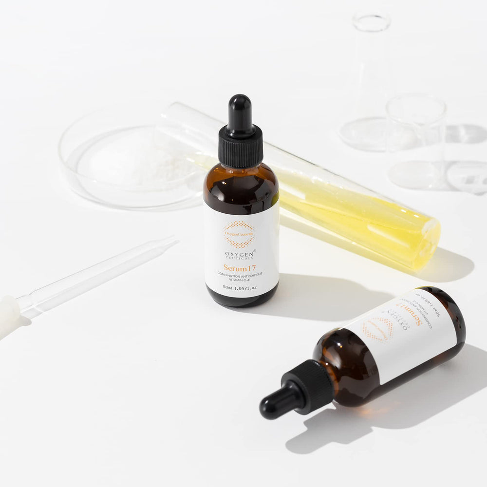 OxygenCeuticals Serum 17 texture close-up ready for skincare layering