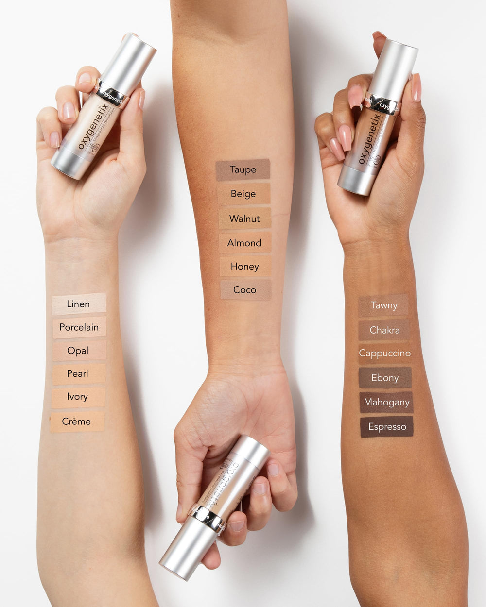 Oxygenetix Oxygenating Foundation - couvrance modulable du léger au soutenu.