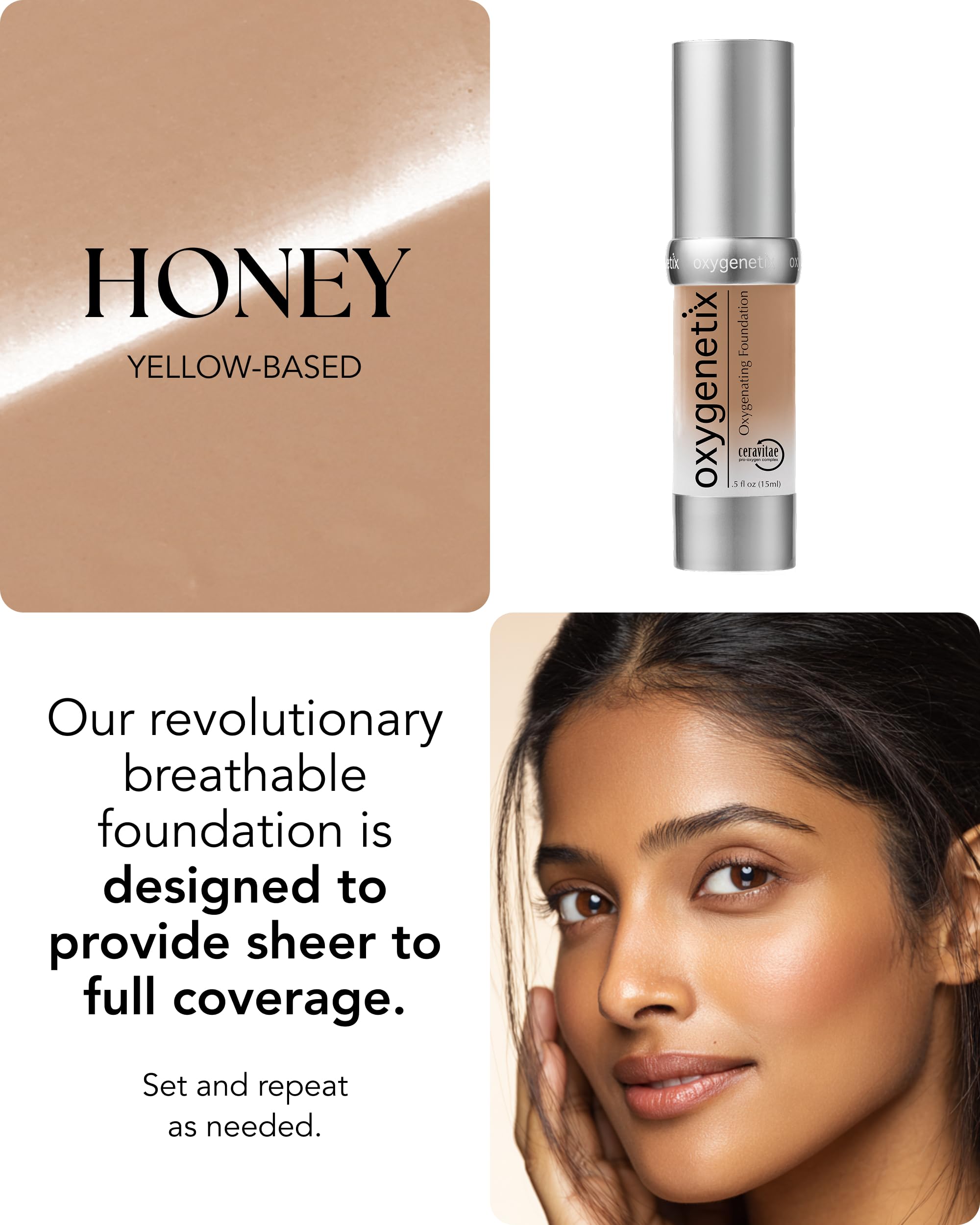 Oxygenetix Foundation skin barrier and hydration emphasis for sensitive skin.