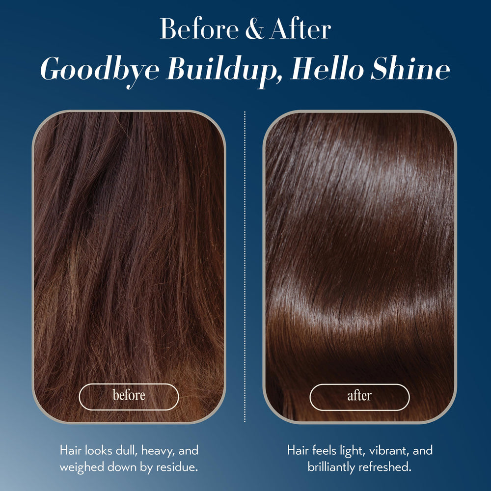 OYA Clarity concept art with amino acids suggests stronger, healthier strands.