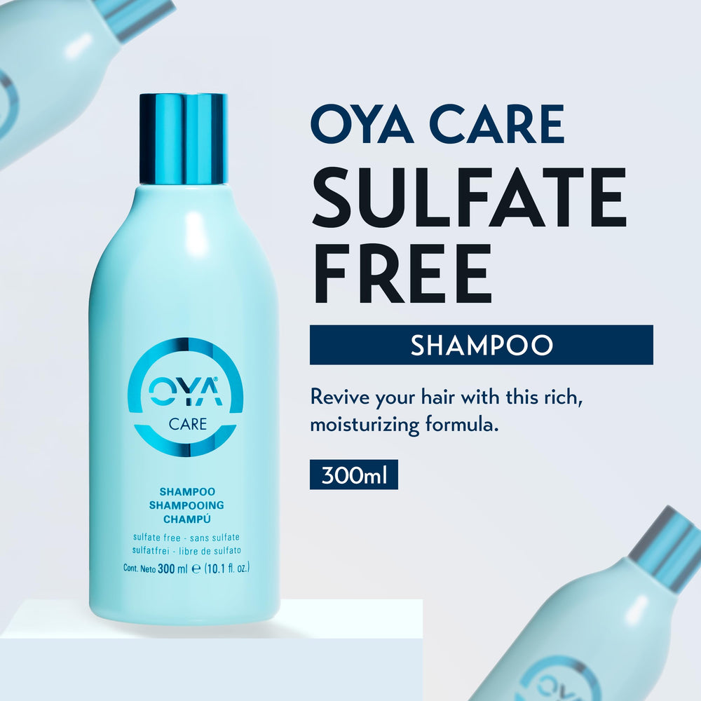 OYA Shampoo lather in hand demonstrates gentle cleansing and hydration.