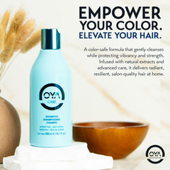OYA Shampoo with sea kelp and green tea ingredients offers nourishing care.